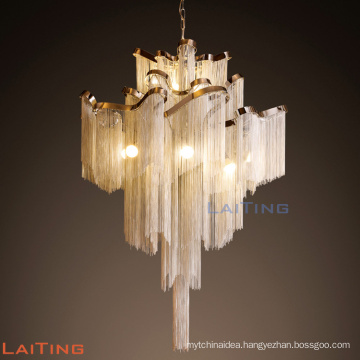 Waterfall Chain Chandelier Lamp Villa Top Grade Lighting Meeting Hall Light 71156